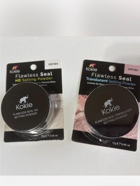 Kokie Cosmetics Setting Powder Bundle - Pink + White/Translucent 💕✨